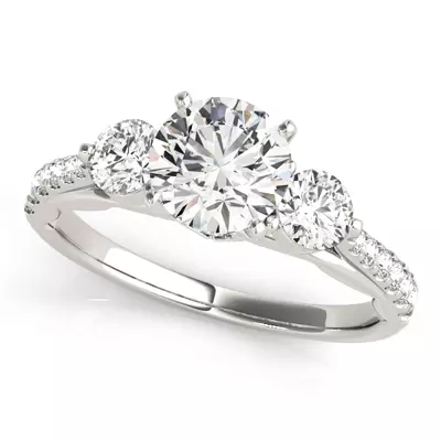 Jayla Three Stone Engagement Ring