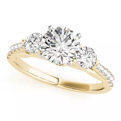 Jayla Three Stone Engagement Ring