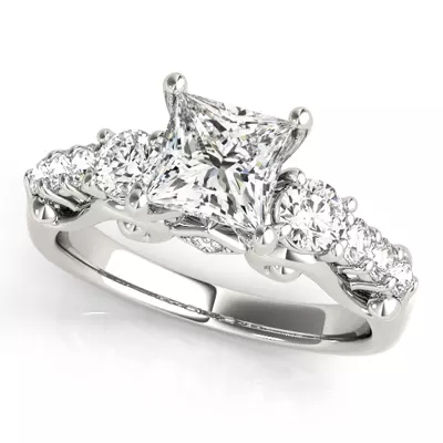 Everett Three Stone Engagement Ring