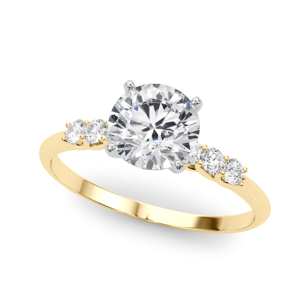 Vallie Shared Prong Engagement Ring