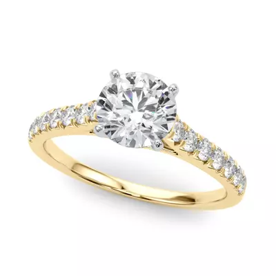 Rhya French Pavé Diamond Engagement Ring