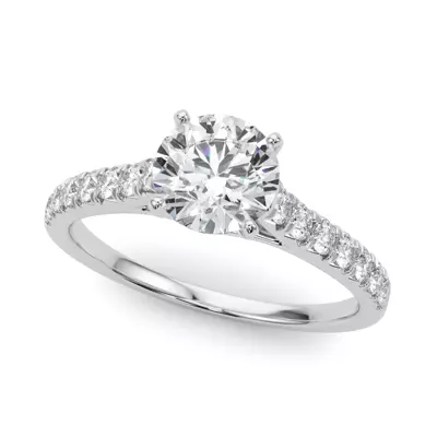 Rhya French Pavé Diamond Engagement Ring
