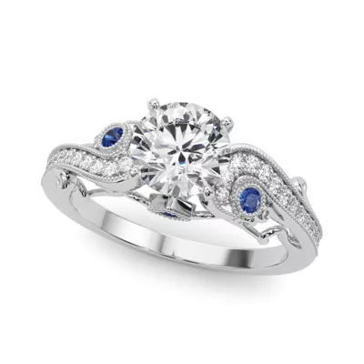 Carmel Vintage Inspired Sapphire Engagement Ring