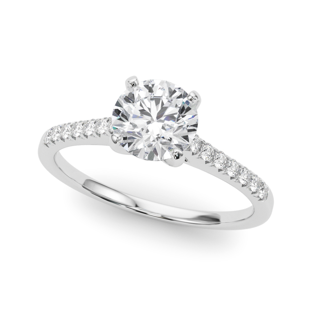 Eleanor French Pavé Diamond Engagement Ring