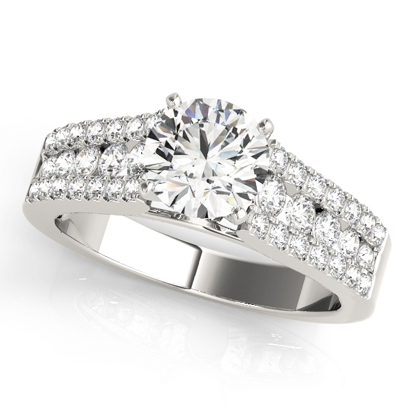 Eveline 3 Row Diamond Engagement Ring