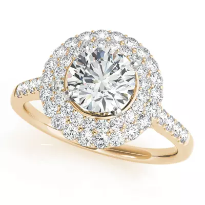 Arbor Double Halo Engagement Ring