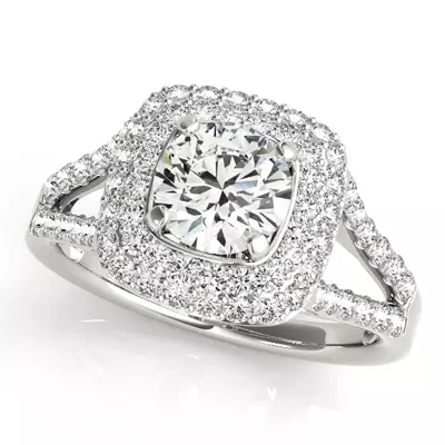 Ellia Double Halo Engagement Ring