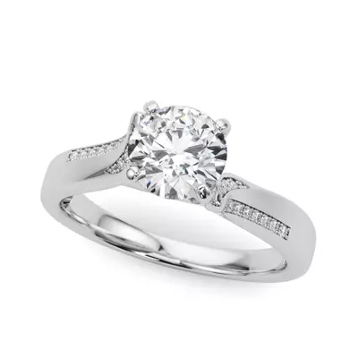 Lissa Cathedral Diamond Engagement Ring