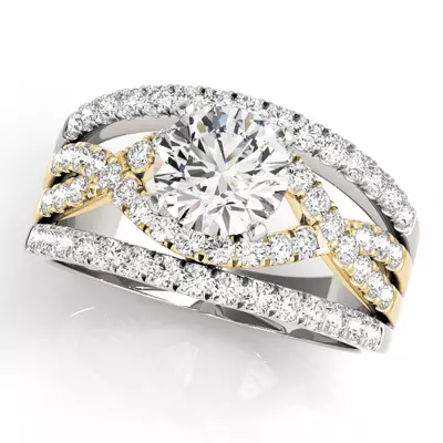 Ama Pavé Diamond Engagement Ring