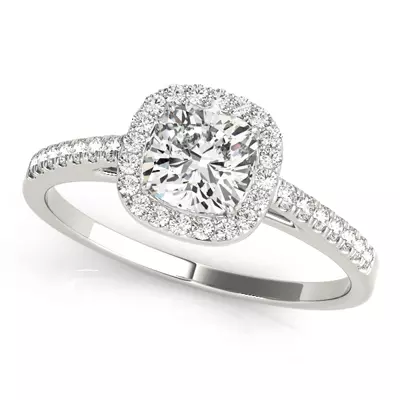 Elizabeth Halo Engagement Ring