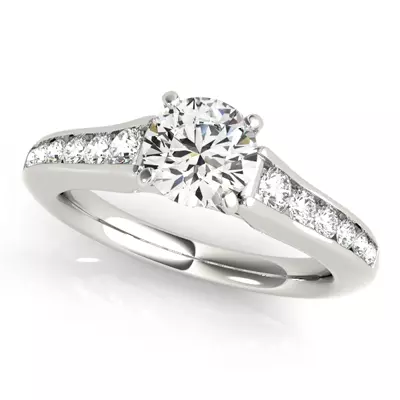 Sable Channel Diamond Engagement Ring