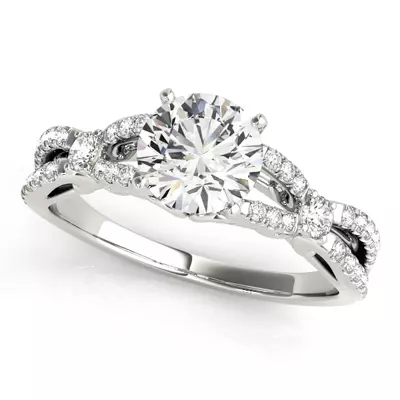 Charlize Pavé Diamond Engagement Ring