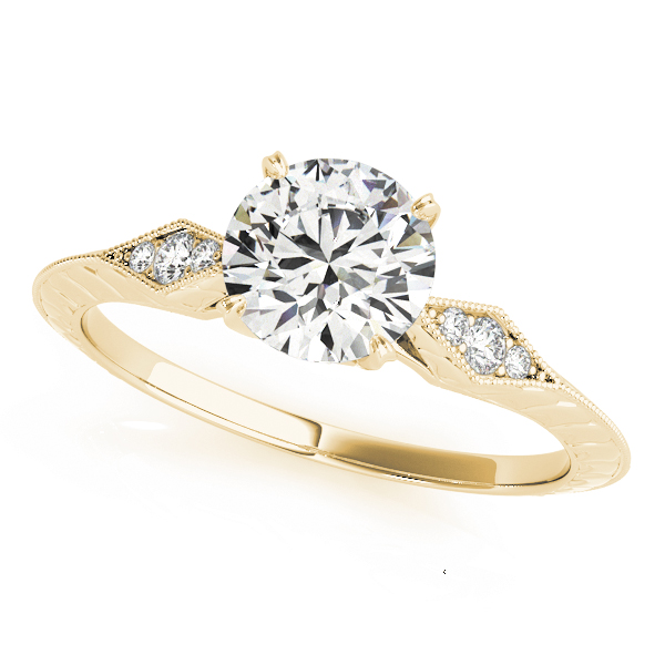 Isla 4 Prong Vintage Style Engagement Ring