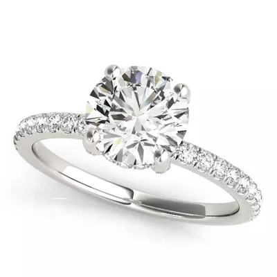 Stella Hidden Halo Engagement Ring