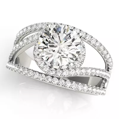 Audrina Halo Engagement Ring