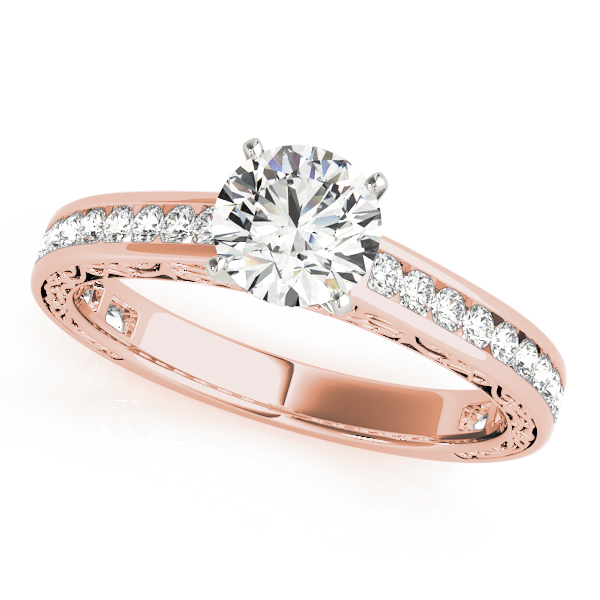 Rainey Vintage Inspired Channel Diamond Engagement Ring