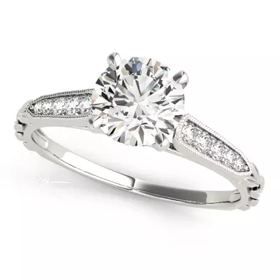 Trudy Vintage Inspired Engagement Ring