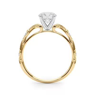 Tegan Vintage Inspired Lab Engagement Ring