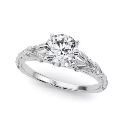 Tegan Vintage Inspired Lab Engagement Ring