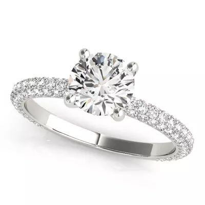 Naomi Pavé Engagement Ring