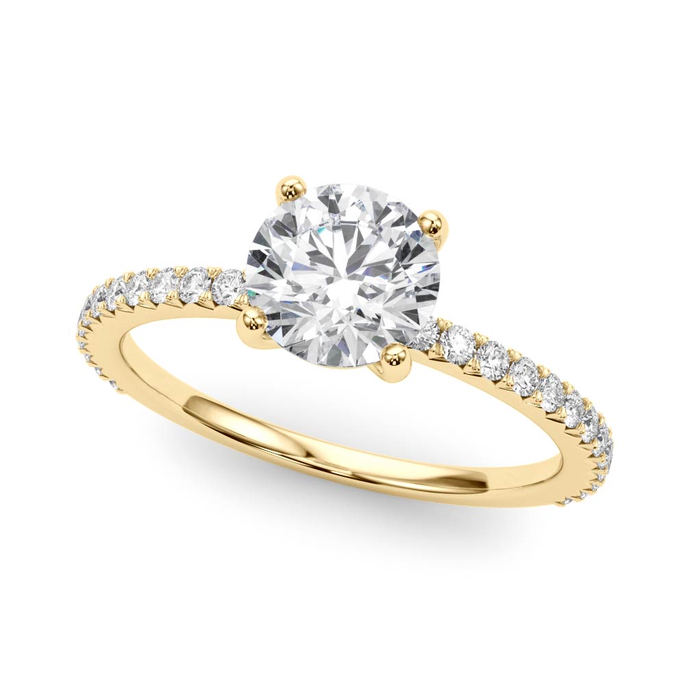 Lily French Pavé Engagement Ring
