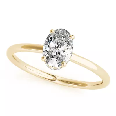Harlow Hidden Halo Engagement Ring
