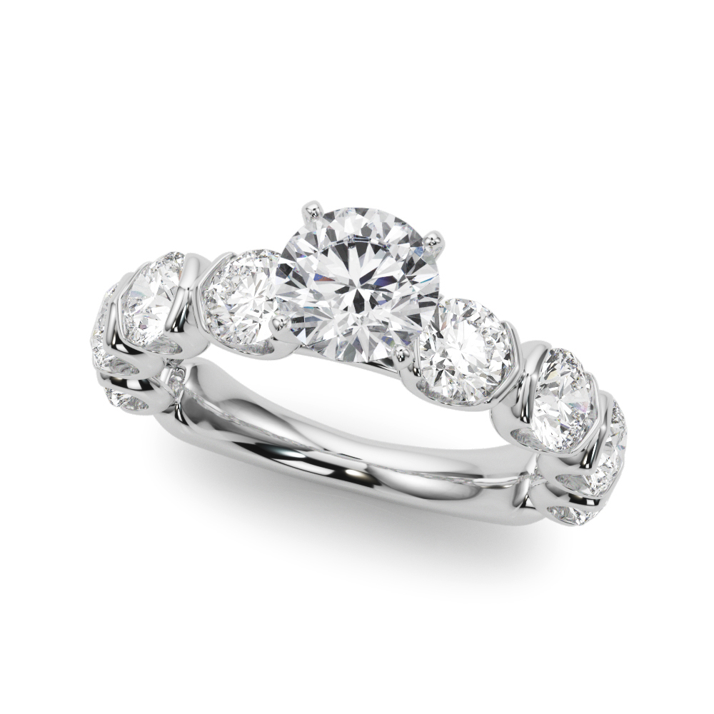 Devika U Prong Lab Diamond Engagement Ring