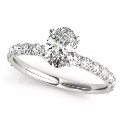 Penelope French Pavé Engagement Ring