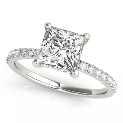 Arya Hidden Halo Engagement Ring