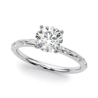 Constantine Scattered Diamond Engagement Ring