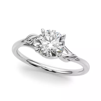 Alex Nature Inspired Solitaire Engagement Ring