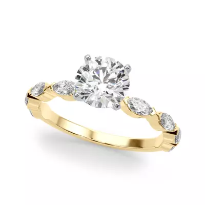 Azalia Marquise Diamond Engagement Ring