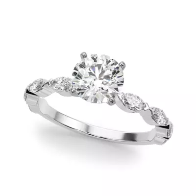 Azalia Marquise Diamond Engagement Ring