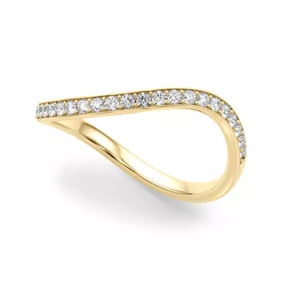 Ziridelle Bypass Pave Diamond Band