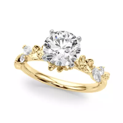 Tulum Floral Engagement Ring