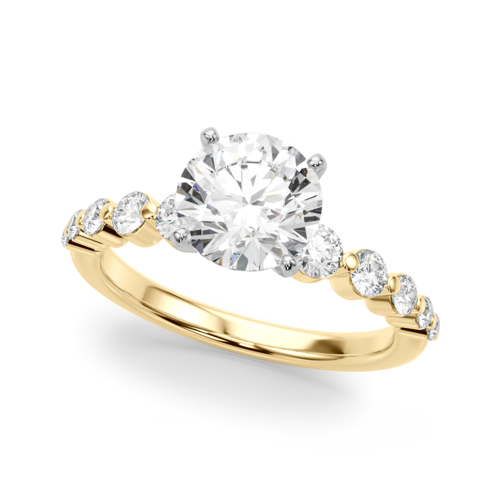 Rhossili Floating Graduated Diamond Engagement Ring