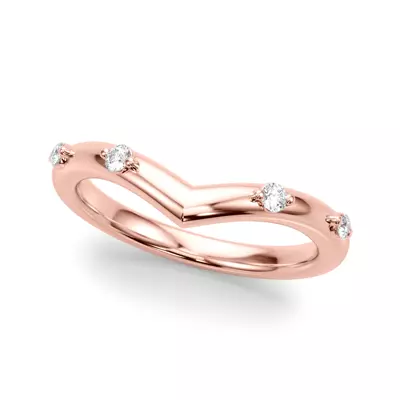 Aspyn Chevron Diamond Band