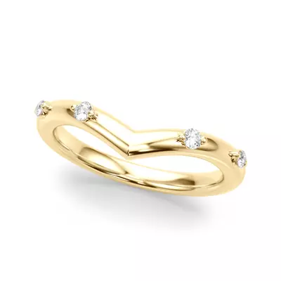 Aspyn Chevron Diamond Band