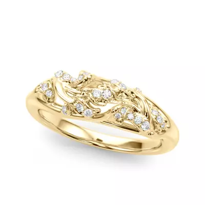 Garden Vine Diamond Band