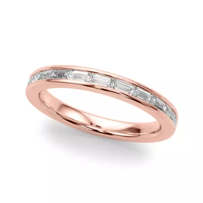 Fleurie Channel Set Baguette Band