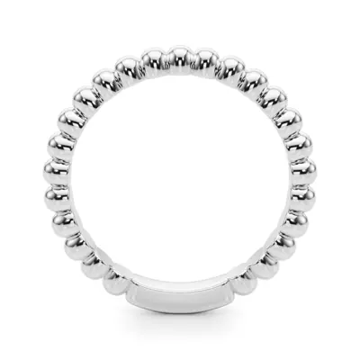 Lisette Beaded Wedding Band