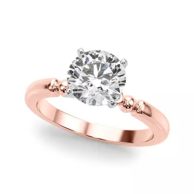Isaline Bezel Accent Diamond Engagement Ring
