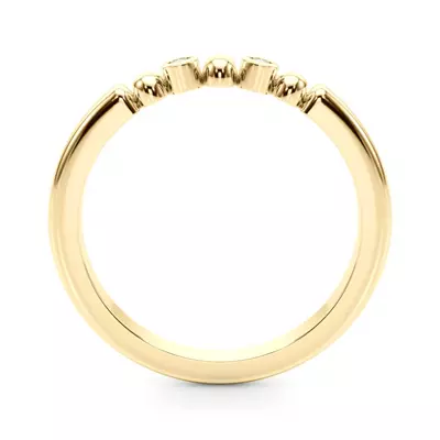 Isaline Bezel Diamond Wedding Band