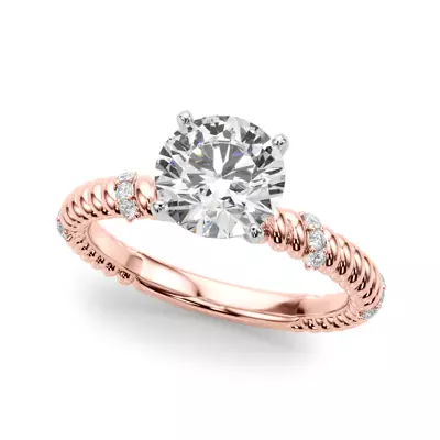 Claudette Rope And Diamond Engagement Ring