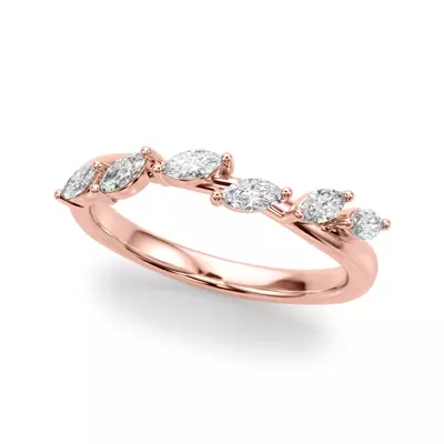 Roxane Marquise Diamond Wedding Band