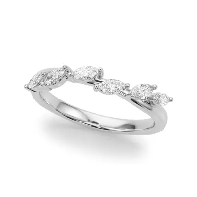 Roxane Marquise Diamond Wedding Band