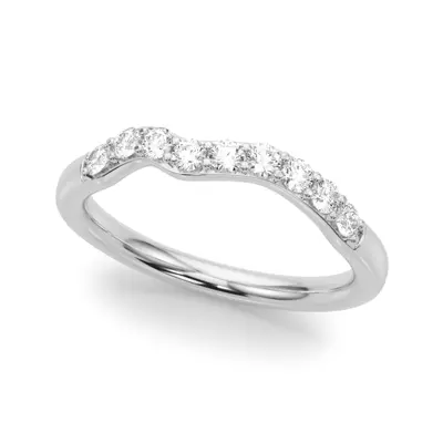 Mireille Curved Diamond Band