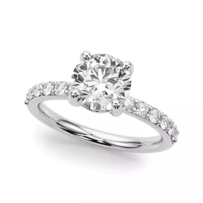 Diora Classic Pave Engagement Ring