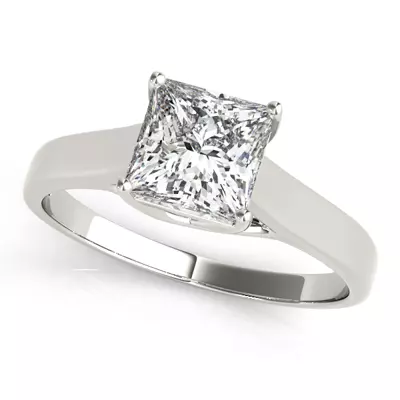 Regina Princess Cut Solitaire Engagement Ring