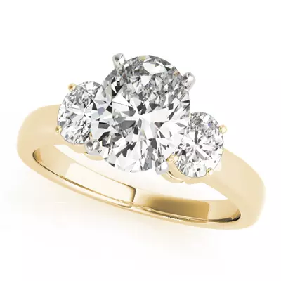 Florentina Three Stone Engagement Ring